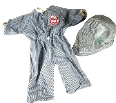 Doll Train Romper and Cap Fits 14'' Vintage Cho Choo Handmade