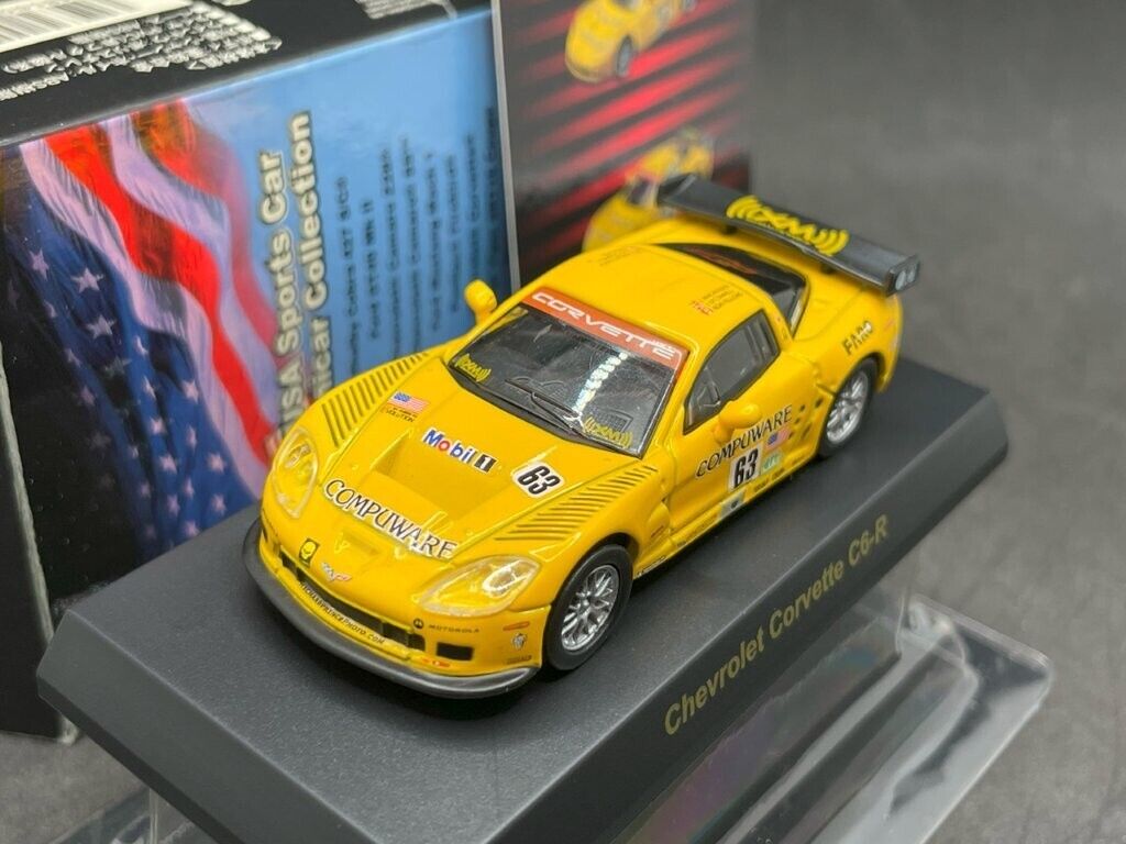 1/64 Kyosho USA Collection Chevrolet Corvette C6-R #63 1/64 Kyosho USA Collection Chevrolet Corvette C6-R #63