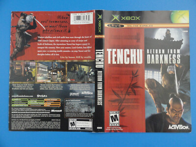 XBOX TENCHU RETURN FROM DARKNESS ORIGINAL COVER ART ONLY **NO GAME DISC**