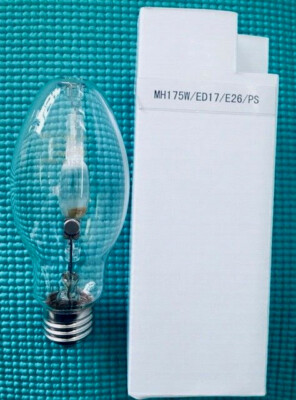 MH175/ED17 E26 PS MH175 175W METAL HALIDE, MEDIUM BASE, CLEAR, PS.