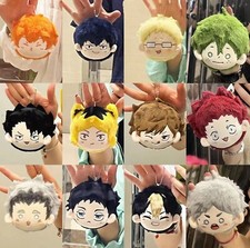 Anime Haikyuu  Doll Head Keychain Shoyo Hinata Tobio Pendants Toy Kageyama Bag