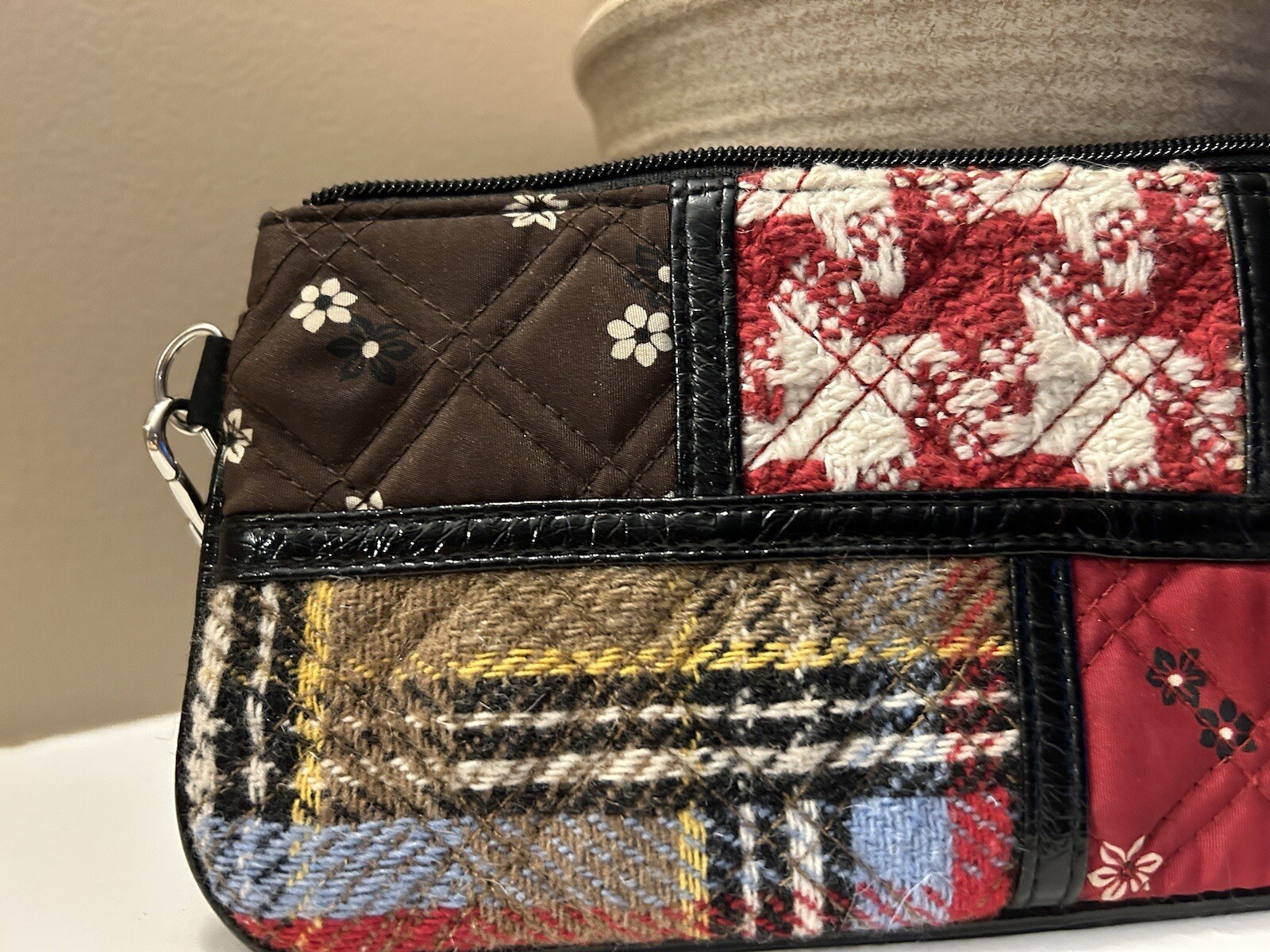 Vera Bradley Wristlet - Patchwork design, black i… - image 9