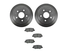 For 2018 Jeep Wrangler JK Brake Pad and Rotor Kit Rear 86722MXSR Brake Rotor