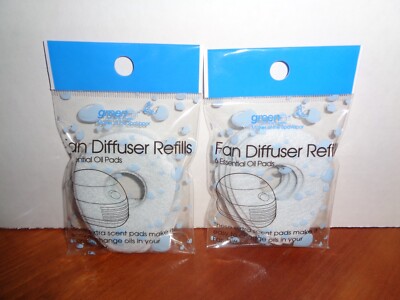12 GreenAir Refill Pads Fit Natures Bounty & Sparoom Aromafier Diffuser 2-6 Pack