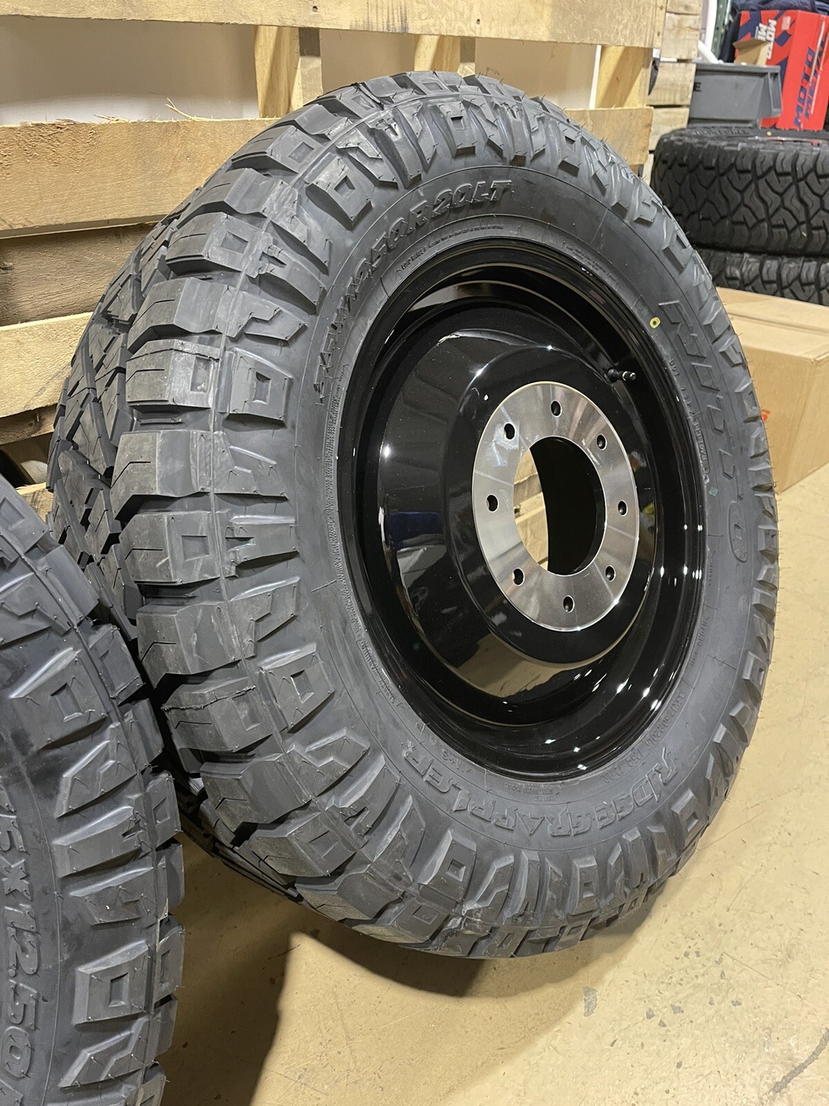 20" Fuel Maverick Dually D436 Wheels Nitto 35" Tires 8x6.5 Dodge Ram