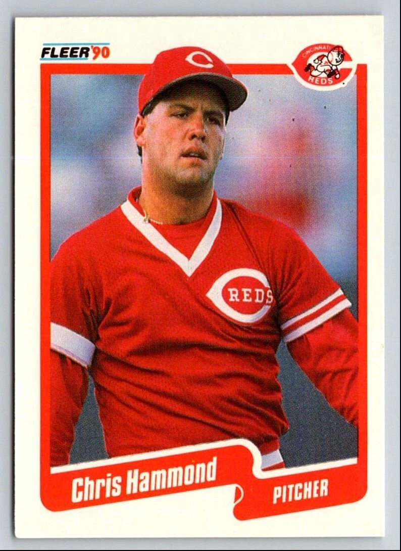 1990 Fleer #421 Chris Hammond Cincinnati Reds Baseball Card