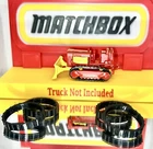 lesney matchbox case tractor No. 16 two sets of black tracks, TRACKS ONLY