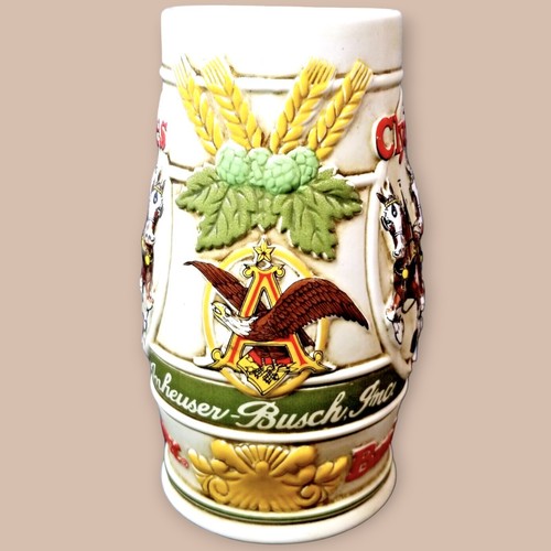 Vintage Budweiser Clydesdale großer Bierkrug 1983 - Bild 5 von 7