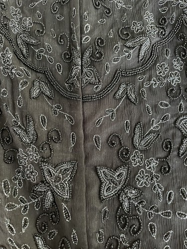 Vintage Papell Boutique Evening Beaded Floral Silk Top Women’s Size XL NWT - Picture 6 of 10