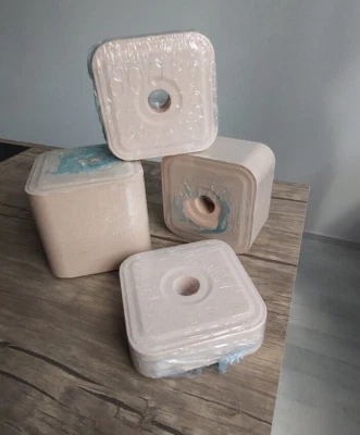 HIMALAYA SALZ BAJWA Gepresster Himalaya Salz Vieh Leckstein 2 kg maß 13 x 13 x 8cm Lochgröße 25mm