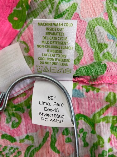 Lilly Pulitzer Women's Betsey Southern Charm Flamingo Pink Floral Tee Sz XS - Picture 6 of 7