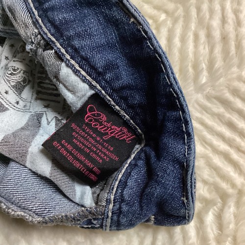 Ladies Rock & Roll Mid Rise Cowgirl Dark Denim Western Jeans 24/32 - Picture 11 of 11