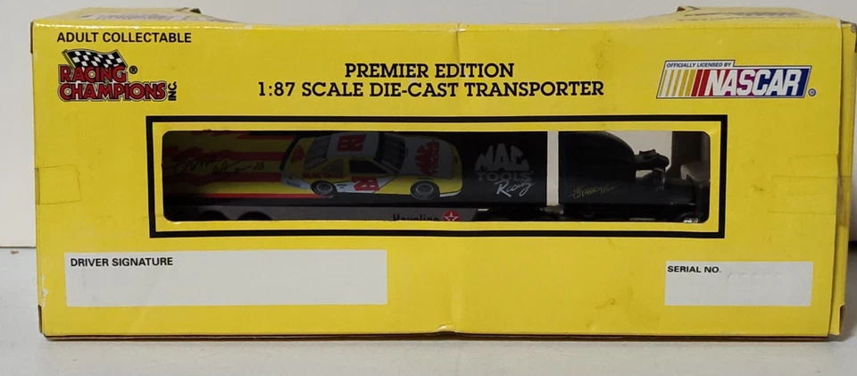 1:87 RC (ERTL) NASCAR #28 FORD AEROMAX "MAC TOOLS" DIECAST SEMI TRUCK BANK - Image 4 of 4