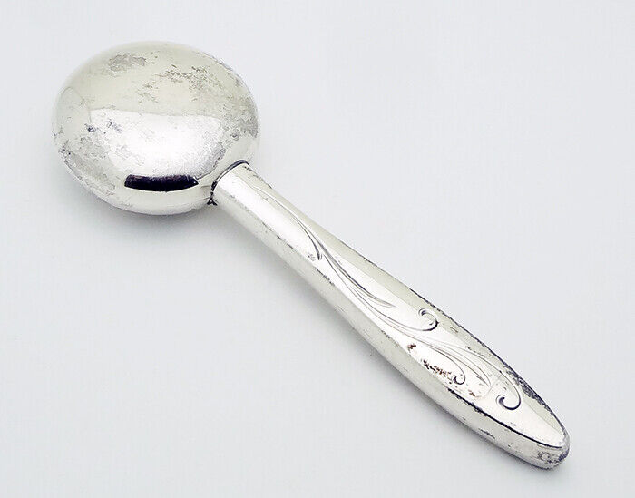 Estate TOWLE Ornate 4-7/8" Long Baby Rattle in Sterling Silver #517