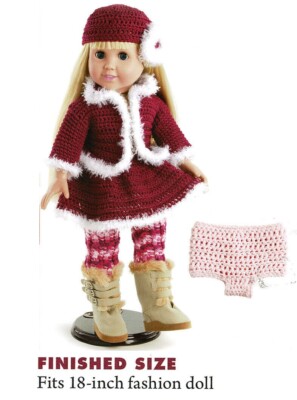 WINTER FUN DOLL DRESS 18