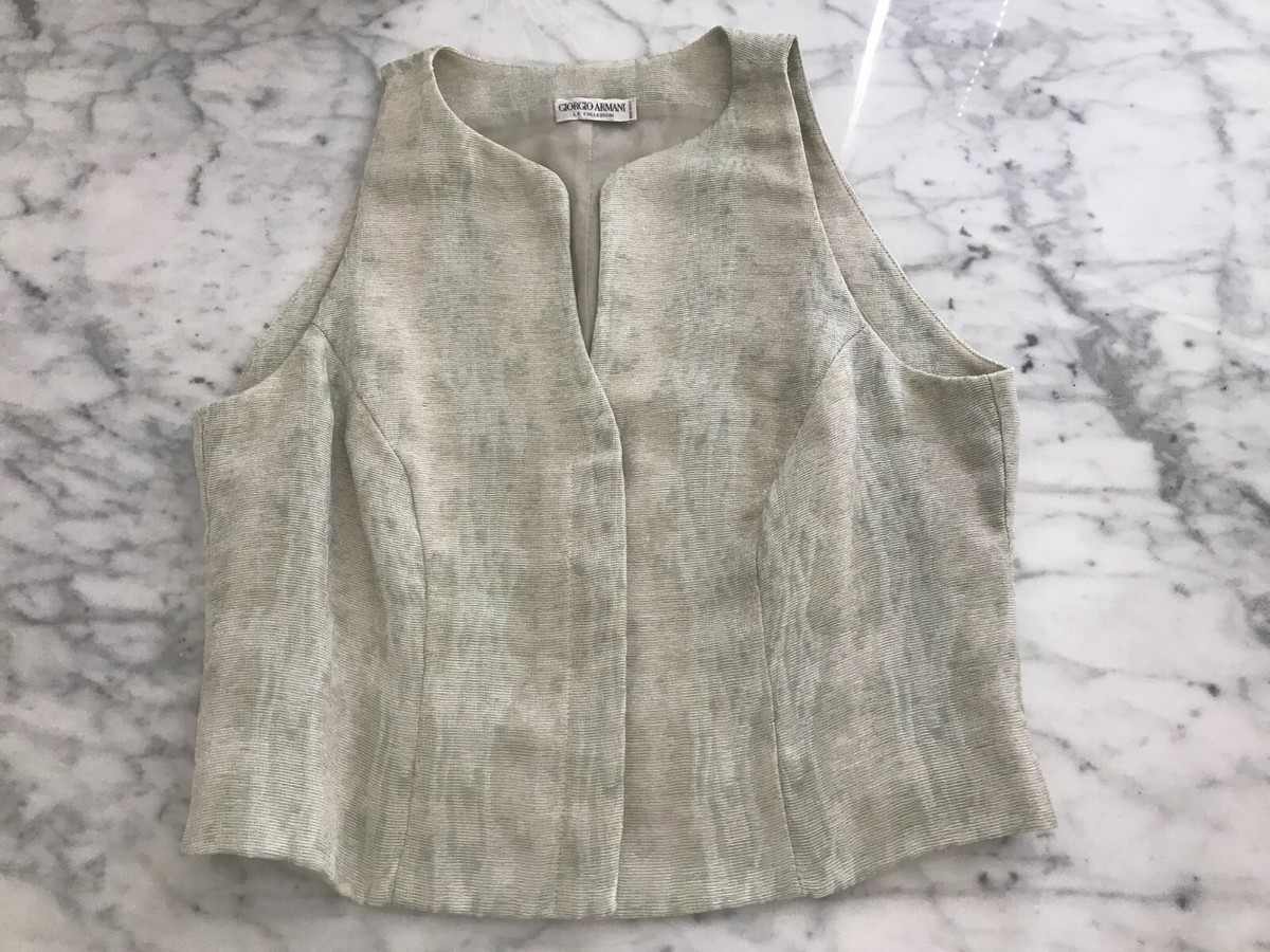 GIORGIO ARMANI LE COLLEZIONI ベスト Women's Giorgio Armani Le Collezioni Vintage Vest Top Blouse size