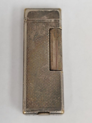 VINTAGE DUNHILL LONDON SILVER COLOR LIGHTER MADE IN SWITZERLAND