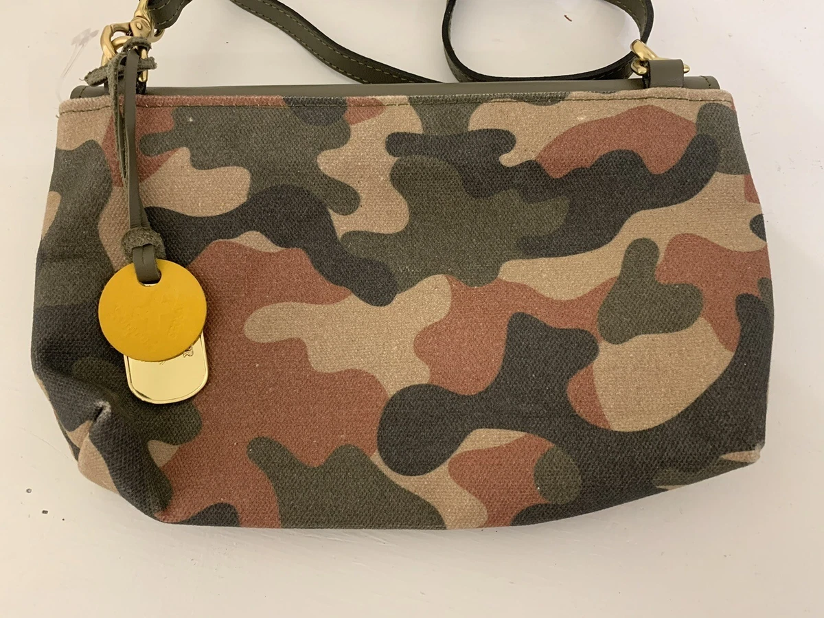 R Riveter Camo Green Leather Crossbody Bag eBay