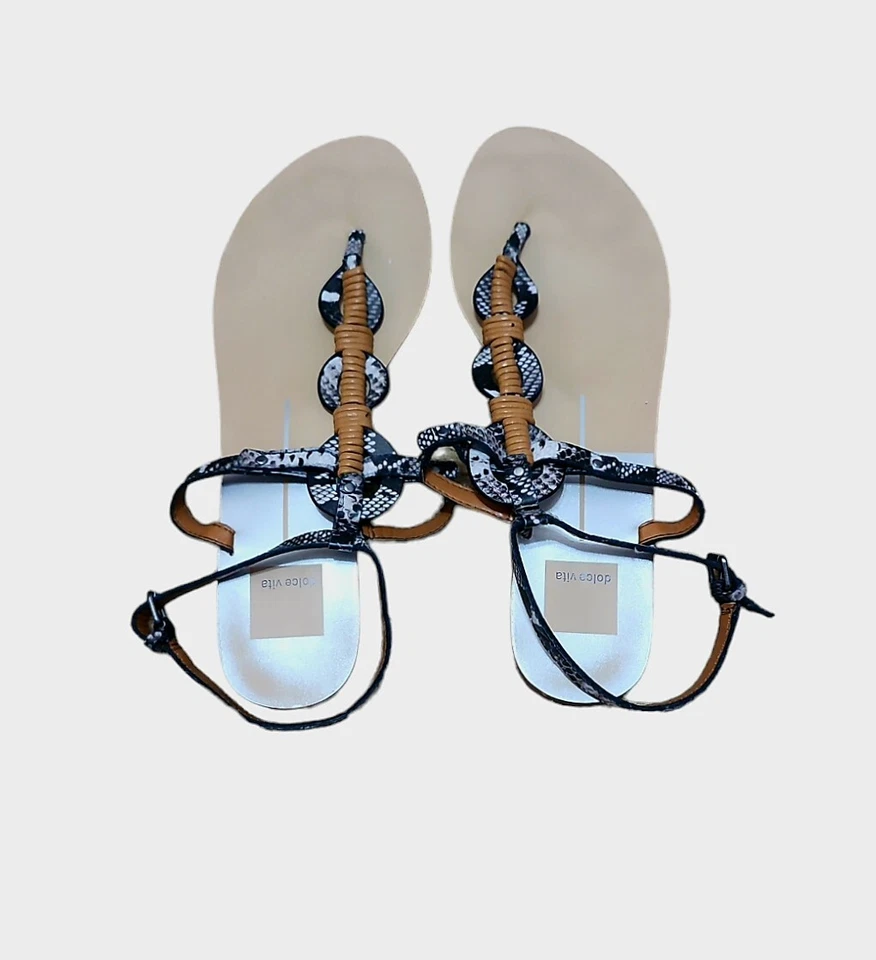 Sandalia Dolce Vita Serpiente Tanga Tirantes Talla 10 Foto 2 de 4