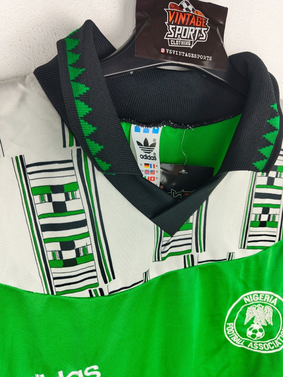 PERFECT Vintage Nigeria Football Home Shirt 1994 (XL) Adidas PERFECT Vintage Nigeria Football Home Shirt 1994 (XL) Adidas