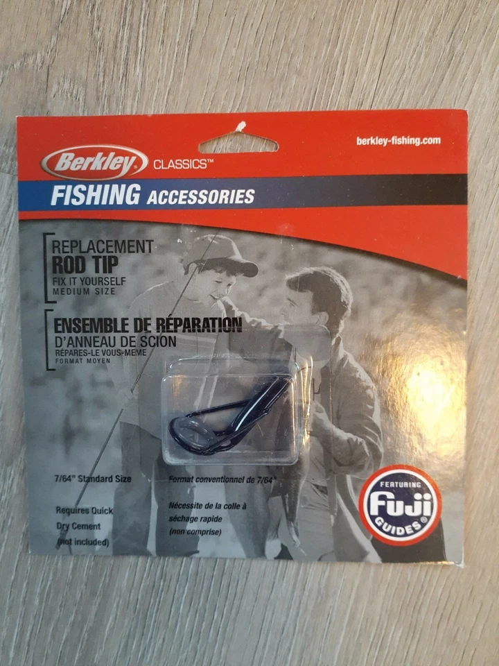 10件装富士/伯克利替换鱼竿尖7/64标准尺寸指南黑色 — 第 2/4 张图片