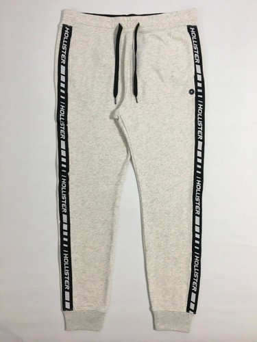 Hollister Herren hellgrau Skinny Frottee Jogger Logo Jogginghose Gr. XS S M L XL - Bild 10 von 10