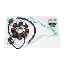 STATOR GENERATOR + VOLTAGE REGULATOR + GASKET FOR KAWASAKI KLX110/L 2010-2024 US
