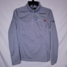 The North Face Jacket Womens Medium Gray Fleece 1/4 Zip Pullover