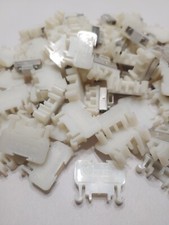 Lot of 73 ALLEN BRADLEY 1492 style F TERMINAL BLOCK WHITE DIN RAIL