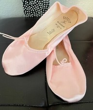 Capezio 753 Pink Adult Size 5.5M fits 6 Teknik Satin Full Sole Ballet Shoe