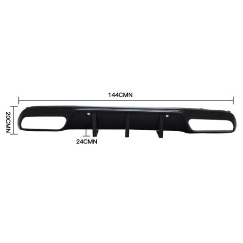 Difusor de parachoques trasero de fibra de carbono 15-19 para Benz W205 C250 C300 C43 C63 AMG 4 puertas - Imagen 3 de 12