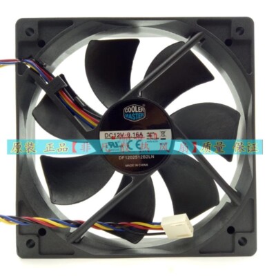 Cooler Master DF1202512B2LN DC12V 0.16A 12025 12cm PWM 4-Wire Fan