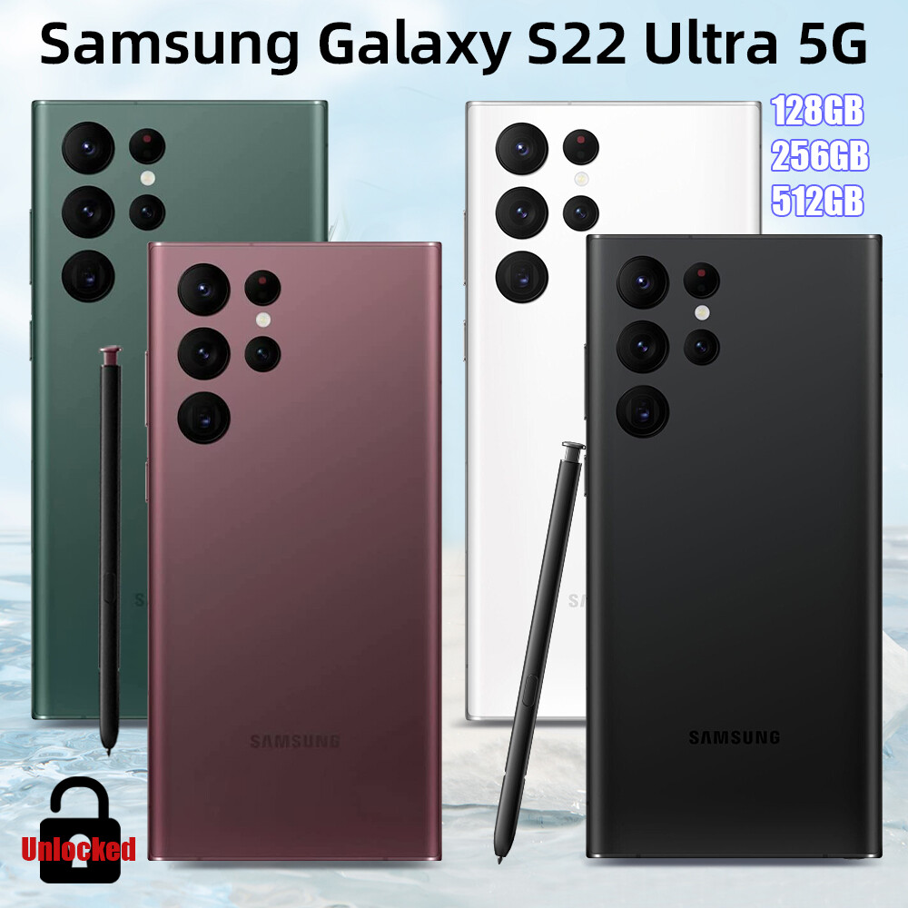 NEW Samsung Galaxy S22 Ultra 5G SM-S908U 512/256/128GB NEW Samsung Galaxy S22 Ultra 5G SM-S908U 512/256/128GB