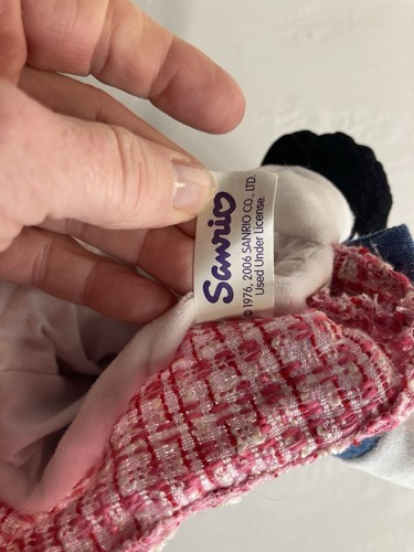 11" Sanrio HELLO KITTY HAND PUPPET JACKET RED DRESS Plush Stuffed Animal  - Picture 3 of 5