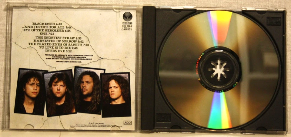 Metallica - ...And Justice For All (CD 1988) FREE POSTAGE - image 4 of 4