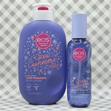 Eos Cocoa Cashmere Lotion 16oz & Body Mist 6oz LtdEd Holiday ••NEW••🎁