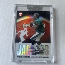 2003 Topps Pristine Byron Leftwich /1449 Refractor Rookie Card #66. rookie card picture