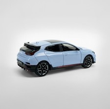 Maquette Hyundai Veloster Turbo 1:64 - Alliage Métal - Modèle Détaillé - Couleur Grise - Neuf