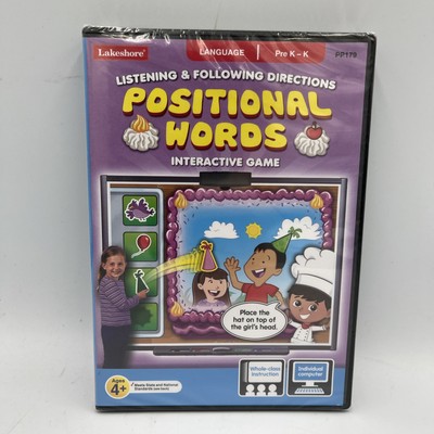 Positional Words: Interactive Game   Lakeshore   Windows/Mac   New/Sealed!!!