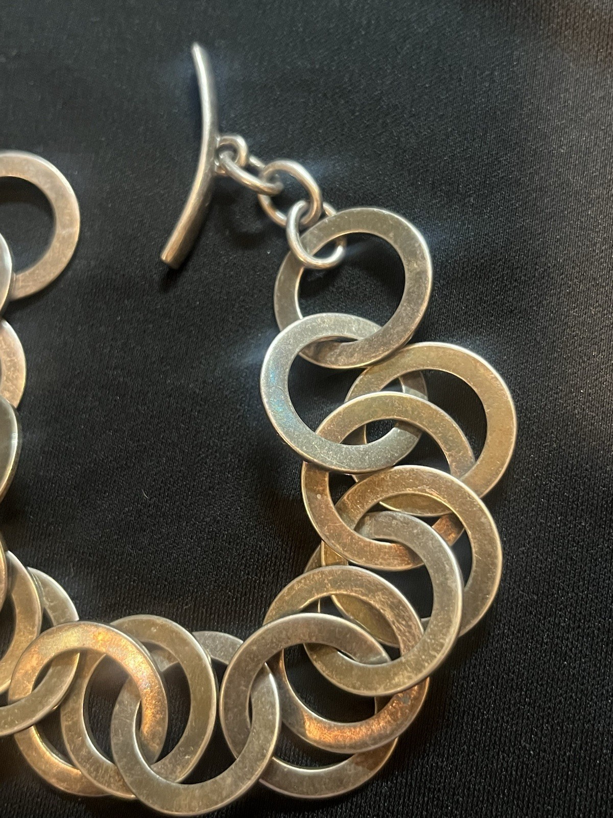 Silpada Sterling Silver Interlocking Circles Togg… - image 4