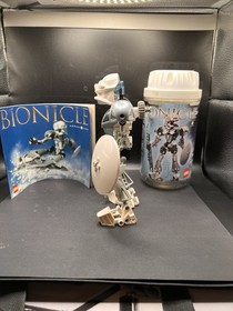 LEGO BIONICLE Kopaka Nuva 8571 Complete Set with Canister & Instruction Manual