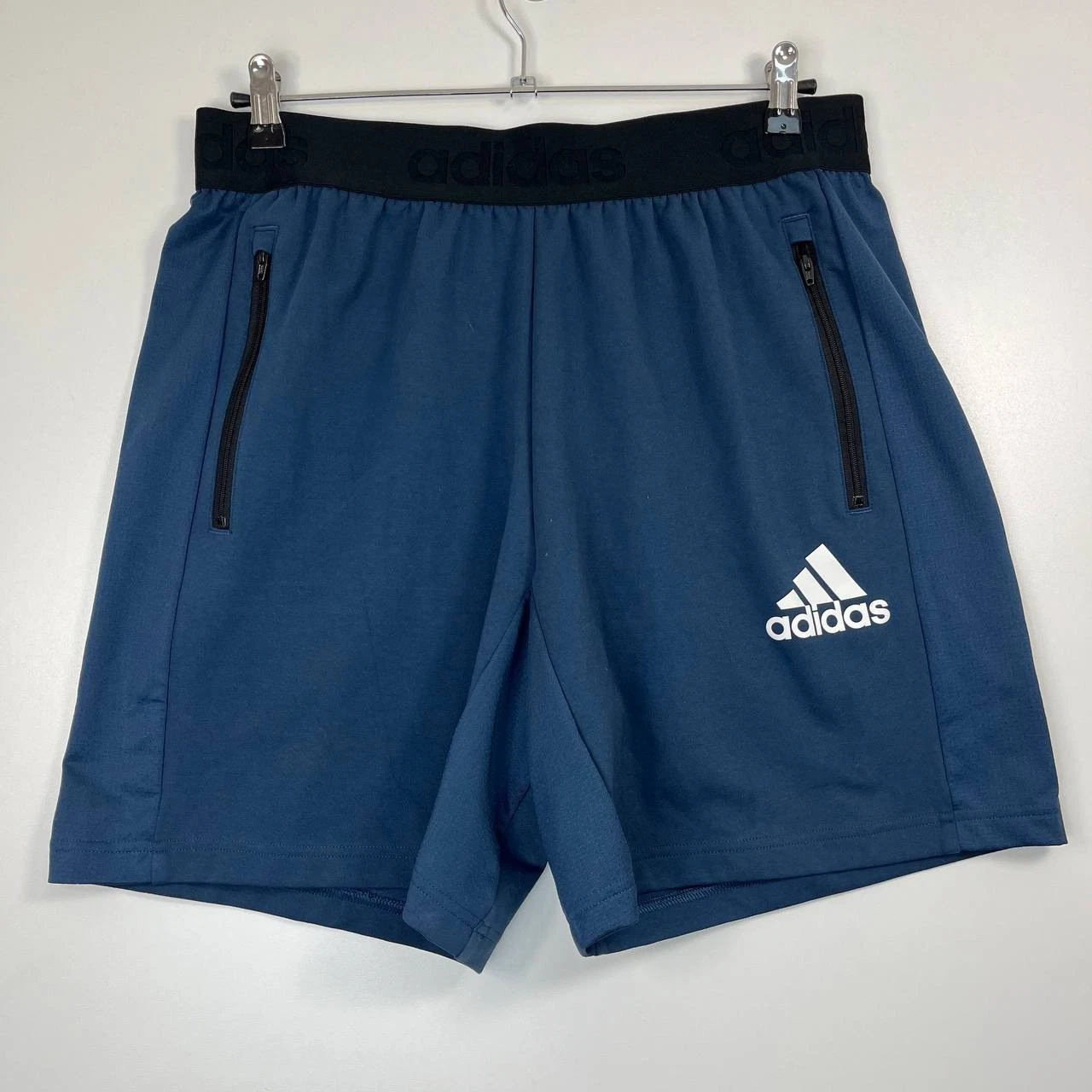 Adidas Training Shorts Zip Pockets Athletic Gym Mens Size L