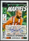 VASSILIS SPANOULIS 2024-25 Donruss EuroLeague Net Marvels Auto OLYMPIACOS