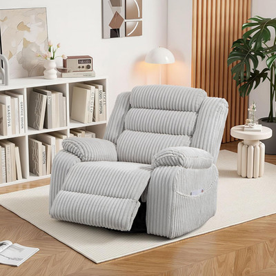 41.8'' Oversized Swivel Glider Rocker Chair Power Reclining Chair W/Vibration Hea