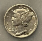 1930-S Mercury Dime - VF - Very Fine - 90% Silver