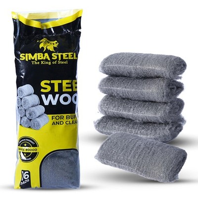 Steel Wool Grade 0000 - Finest - 16 16 Paids, #0000 Super Fine