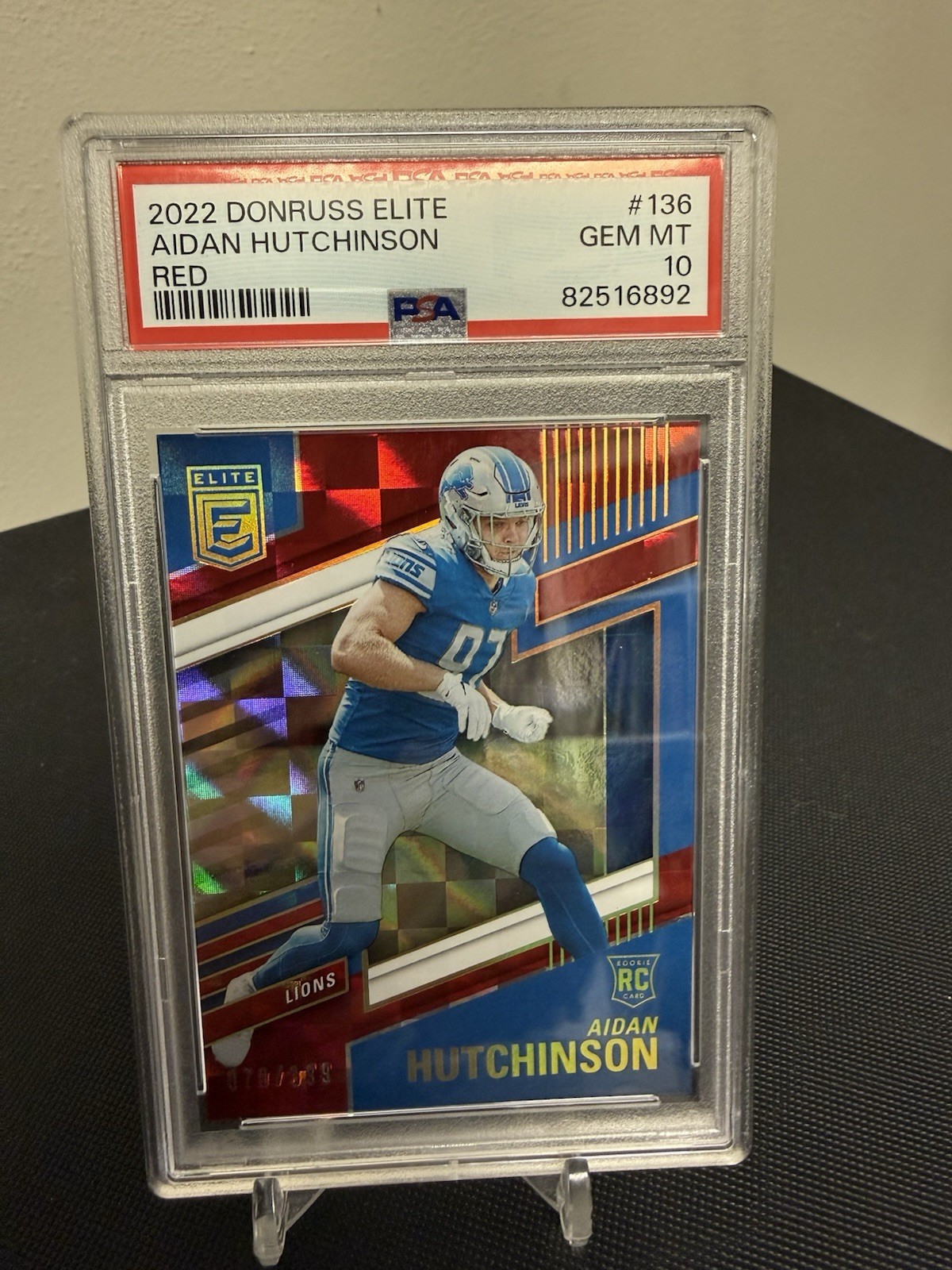 Aidan Hutchinson Panini Donruss Elite #136 Red