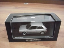 Minichamps VW Golf GTI Diecast Car Silver 1/43