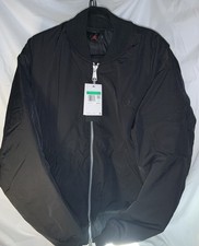 NWT Jordan Essentials Renegade Bomber Jacket XL Nike Triple Black FB7316-010