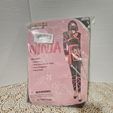 Halloween Ninja Costume Cosplay-Adult Women L NEW Dress Up-Spooktacular Creation